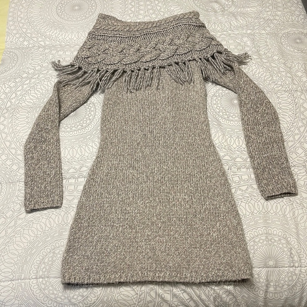 International Concepts fringe sweater worn once!